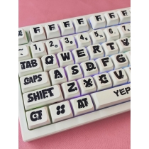 104+23 Animal Party PBT Dye-subbed XDA Keycap Set for Mechanical Keyboard English / Thai / Japanese / Russian / Arabic / French / German / Spanish